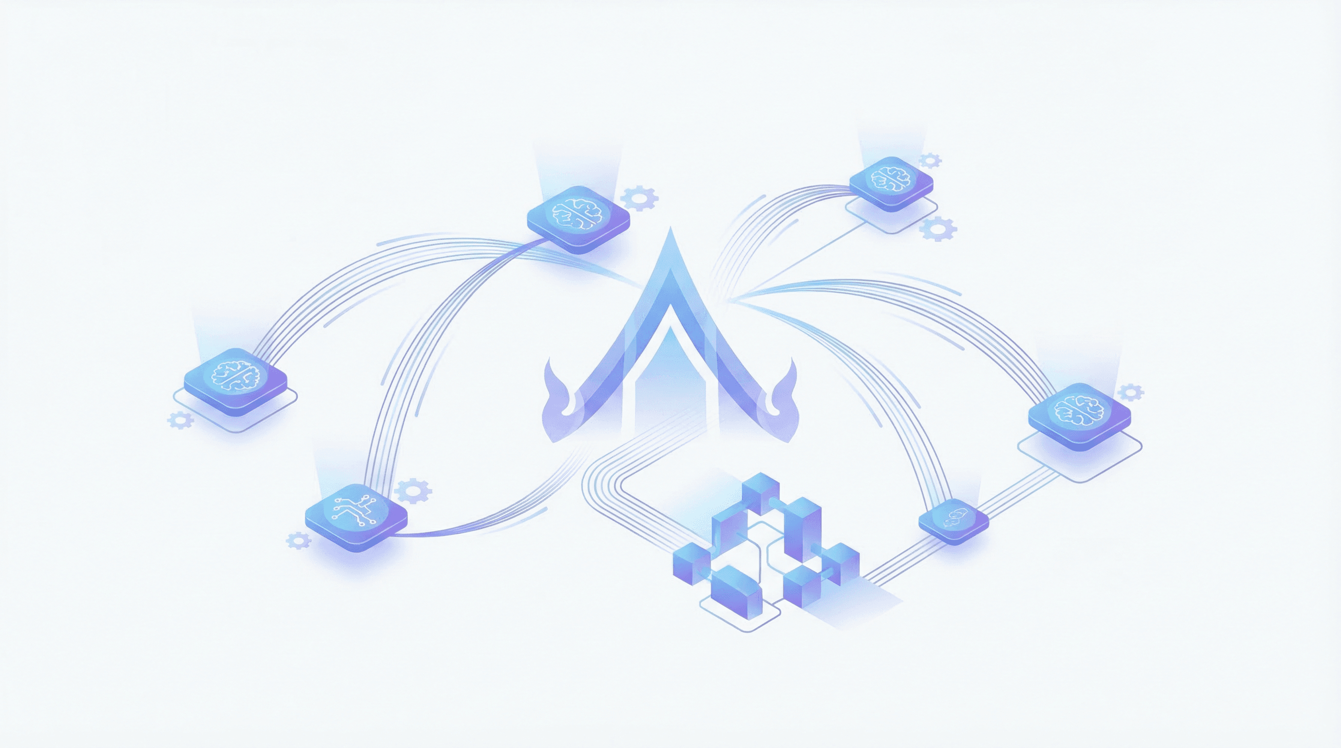 Agentic AI workflow visual for Thai enterprise guide page